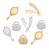 12Pcs 6 Style 304 Stainless Steel Pendants STAS-UN0027-36-2