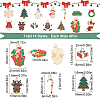 SUNNYCLUE 56Pcs 14 Style Christmas Style Alloy Enamel Pendants ENAM-SC0003-73-2