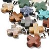 Natural & Synthetic Mixed Gemstone Pendants G-Z067-06P-01-1