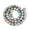 Assembled Synthetic Turquoise and Trochus Shell Beads Strands G-N369-02C-03-2