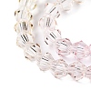 Gradient Color Baking Paint Glass Bead Strands X1-DGLA-A039-T4mm-A01-3