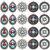 20Pcs 5 Styles Retro Alloy Pendants TIBEP-SC0003-58-1