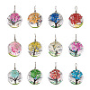 Craftdady 12Pcs Transparent Glass Pendants GLAA-CD0001-03-2