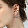 3 Pairs Spray Painted Alloy Hoop Earrings EJEW-SP0001-21A-5