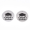 Non-Tarnish 201 Stainless Steel Pendants LS-STAS-T064-38P-25-2