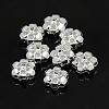 Plating Plastic Acrylic Flower Spacer Beads LS-X-PACR-L004-05S-1