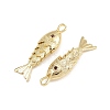 Brass Micro Pave Cubic Zirconia Pendants KK-A269-01B-G-2