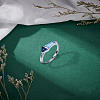 1Pc Bullet Shape Zinc Alloy Finger Rings RJEW-LP0005-20-1