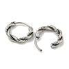 316 Surgical Stainless Steel Hoop Earrings EJEW-D096-19D-AS-2
