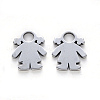 Tarnish Resistant 304 Stainless Steel Charms X-STAS-N092-24-2