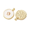 Brass Enamel Pendants KK-CJC12A6-01B-G-2