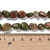 Natural Unakite Beads Strands G-P497-01E-48-5