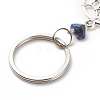 Natural Sodalite Keychain KEYC-JKC00346-02-4