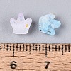Frosted Transparent Acrylic Beads FACR-T009-01B-4