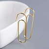 Fashionable S925 Sterling Silver Paperclip Dangle Earrings SI3484-1-3