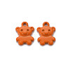 Spray Painted Alloy Charms PALLOY-Q433-034B-RS-1