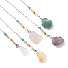 Raw Rough Natural Gemstone Dowsing Pendulums PALLOY-JF05237-2