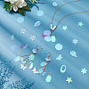   80G 8 Style Star/Leaf/Butterfly Rainbow Iridescent PVC Paillette/Sequins Beads & Links & Pendants PVC-PH0001-30-5