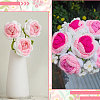 6Pcs Crochet Polyester Artificial Flower AJEW-SC0031-27-7
