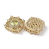 Brass Micro Pave Cubic Zirconia Beads KK-G491-36G-03-2