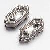 Brass Middle East Rhinestone Bridge Spacers RSB021NF-M-2