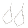 Hollow Teardrop Alloy Dangle Earrings FS-WG02393-01-4