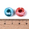 Two Tone Opaque Acrylic European Beads OACR-Q200-22-4