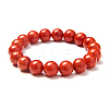 SUNNYCLUE Natural Coral Round Beads Stretch Bracelets BJEW-PH0001-10mm-12-1