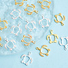 Craftdady 40Pcs 2 Colors Alloy Open Back Bezel Pendants FIND-CD0001-05-11