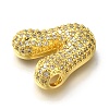 Brass with Cubic Zirconia Pendants KK-Q818-02V-G-2