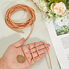 5M Round Braided Cowhide Letter Cord WL-GF0001-34A-01-3