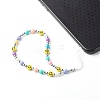 Opaque Acrylic Beads Mobile Straps HJEW-JM00555-2