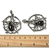 Natural Obsidian Pendants G-P547-05AS-11-3