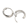 316 Surgical Stainless Steel Hoop Earrings EJEW-D096-13B-AS-2
