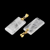 Natural Quartz Crystal Faceted Pendants G-L623-03G-11-2