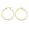 Ion Plating(IP) 304 Stainless Steel Hoop Earrings X-EJEW-N0016-11G-E-2