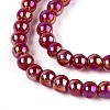 Electroplate Opaque Glass Beads Strands GLAA-T032-P4mm-AB23-3