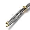 2.5MM Adjustable Braided Nylon Cords Necklace Making FB-CBAA152-02G-40-2