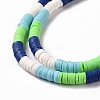 Handmade Polymer Clay Bead Strands CLAY-C003-02H-4