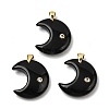 Natural Obsidian Pendants G-A297-02G-06-1