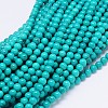 Natural Magnesite Round Bead Strands TURQ-E022-38B-6mm-1