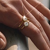304 Stainless Steel Pave Cubic Zirconia Finger Rings for Women RJEW-K319-02C-G-1