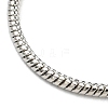Long-Lasting Plated Brass Round Snake Chain Necklaces for Women NJEW-G105-03P-2