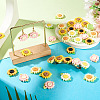 40Pcs 5 Colors Opaque Resin Decoden Cabochons CRES-TA0001-86-7