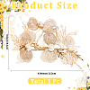 Alloy with Plastic Pearl Flower Alligator Hair Clips OHAR-WH20010-05G-2