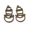 Alloy Open Back Bezel Pendants LS-PALLOY-R098-47AB-1