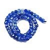 Natural Blue Agate Beads Strands G-C179-B22-01-3