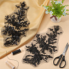 Flower Gauze & Sequin Embroidery Ornament Accessories DIY-WH0430-464A-4