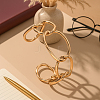 4Pcs 2 Colors ElectrophoresisIron Cuff Bangles for Women BJEW-GO0001-17-4