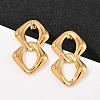 304 Stainless Steel Rectangle Stud Earrings EJEW-I320-14G-1